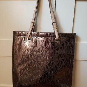 Michael Kors Gun Metal/Silver Tote